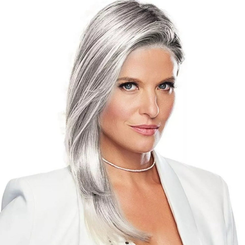 Raquel Welch Top Billing 12" Top-of-Head Wig  Average Cap,RL56/60 SILVER